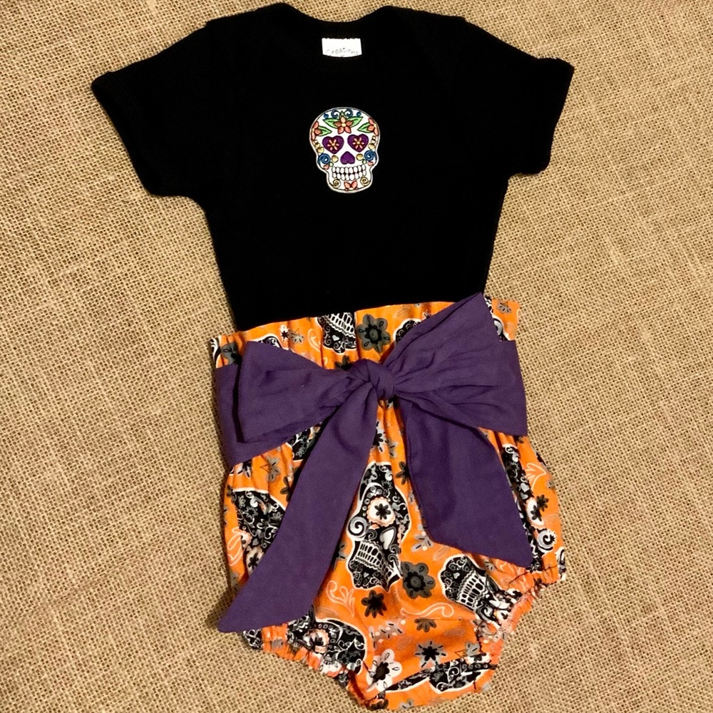 Sugar Skull diaper set